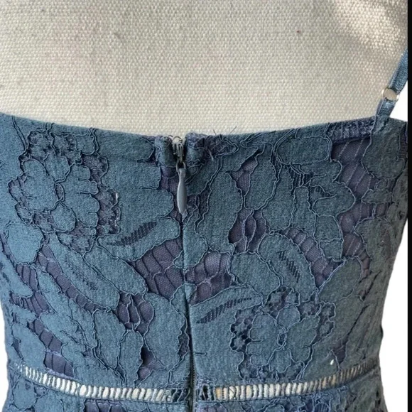 ASTR The Label Lattice Inset Lace spaghetti strap boho party event dress - Picture 14 of 16